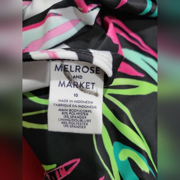 Melrose and Market Girls Tropical Print Monokini Swim Suit Sz 10 one Piece NWOT. - Picture 3 of 3